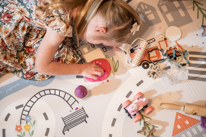 Car Track / Rainbow Play Mat