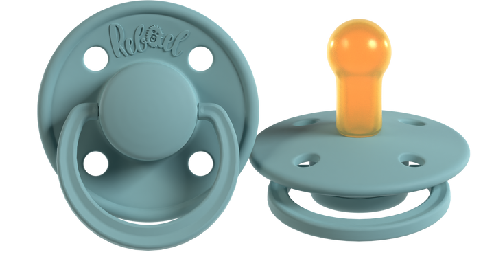 Rebael Mono Collection | Tiny Sky &amp; Powder Pacifier Set