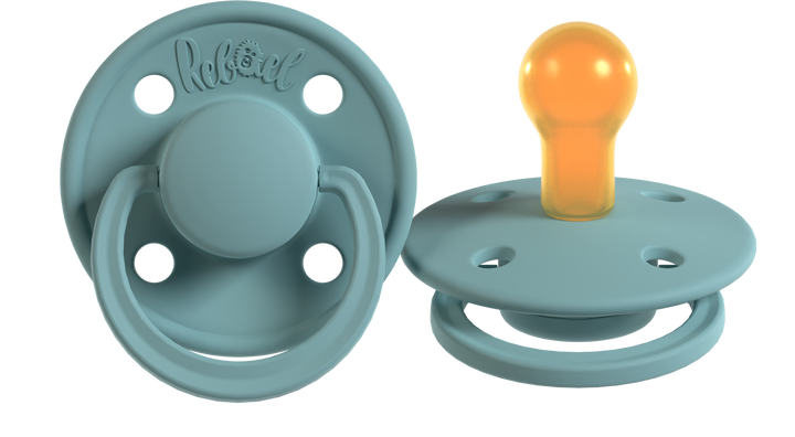 Rebael Mono Collection | Champagne &amp;  Powder Pacifier Set