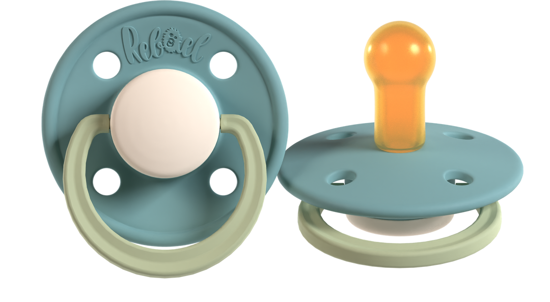Rebael Fashion Collection | Cold Pearly Snake &amp; Rainy Pearly Elephant Pacifier Set