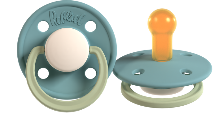 Rebael Fashion Collection | Cold Pearly Snake &amp; Rainy Pearly Elephant Pacifier Set