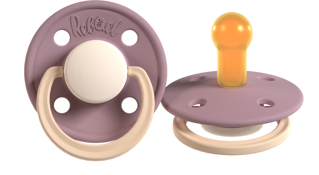 Rebael Fashion Collection | Misty Pearly Poodle &amp; Frosty Pearly Rhino Pacifier Set