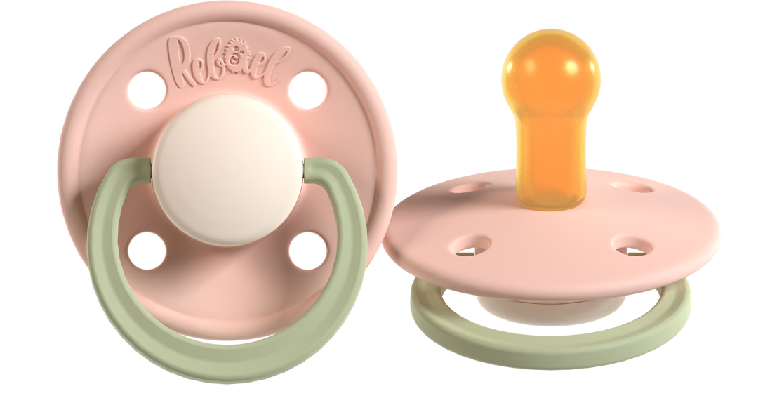 Rebael Fashion Collection | Cloudy Pearly Poodle &amp; Tornado Pearly Dolphin Pacifier Set