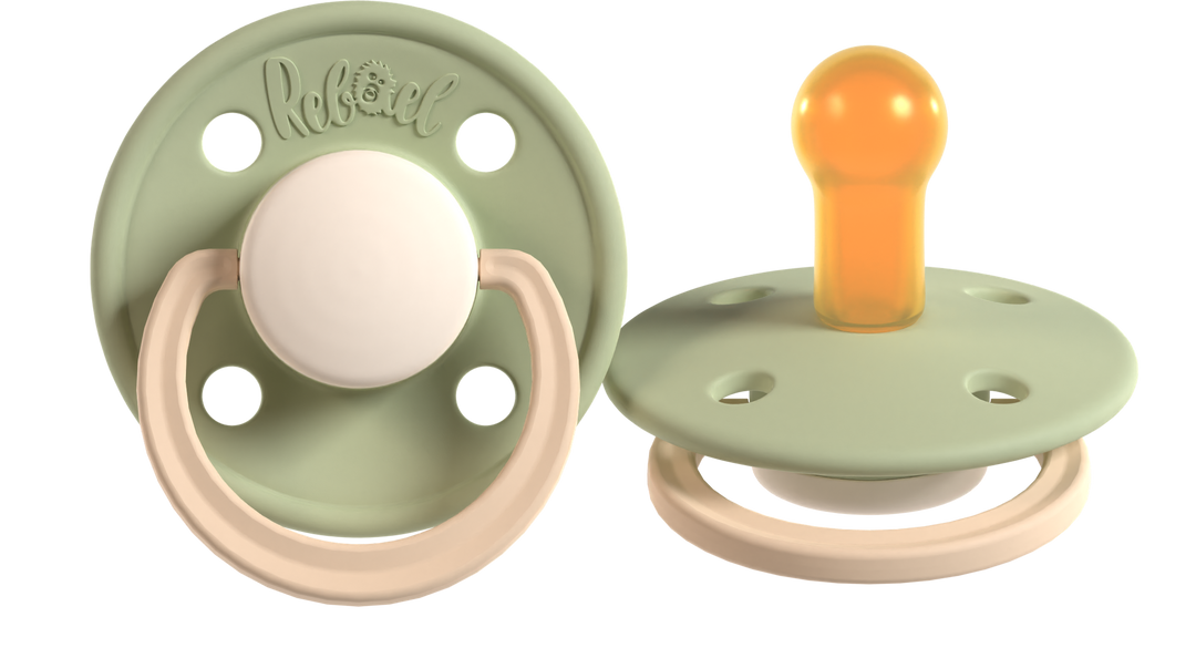 Rebael Fashion | Cloudy Pearly Lion &amp; Frosty Pearly Dolphin Pacifier Set