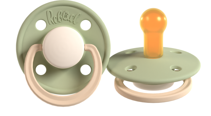 Rebael Fashion | Cloudy Pearly Lion &amp; Frosty Pearly Dolphin Pacifier Set