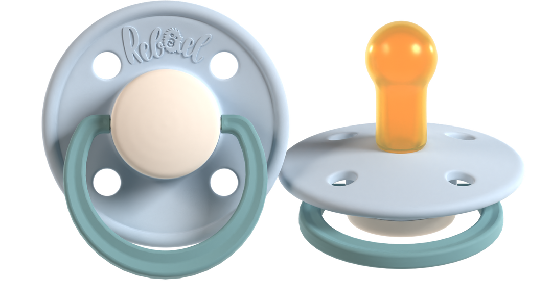 Rebael Fashion Collection | Cold Pearly Snake &amp; Rainy Pearly Elephant Pacifier Set