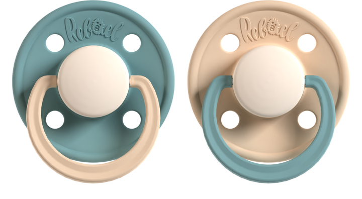Rebael Fashion Collection | Rainy Pearly Lion &amp; Dusty Pearly Snake Pacifier Set