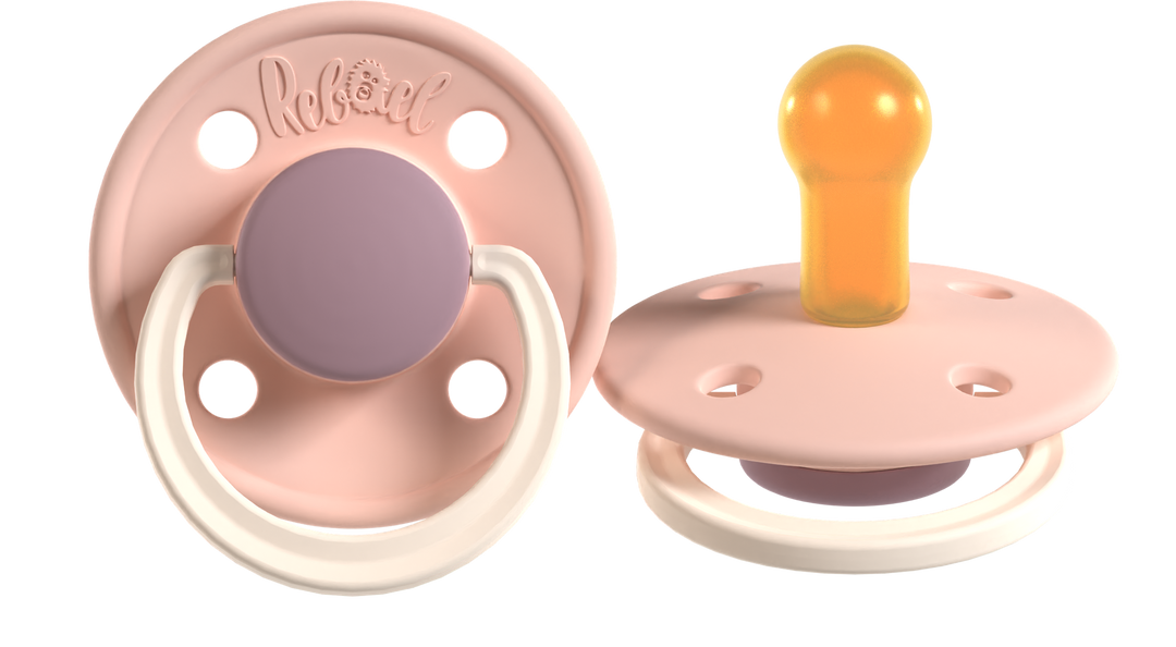 Rebael Fashion Collection | Misty Soft Mouse &amp; Tornado Plum Mouse Pacifier Set