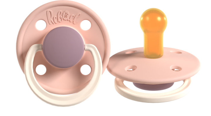 Rebael Fashion Collection | Misty Soft Mouse &amp; Tornado Plum Mouse Pacifier Set