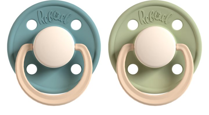 Rebael Fashion Collection | Rainy Pearly Lion &amp; Cloudy Pearly Lion Pacifier Set