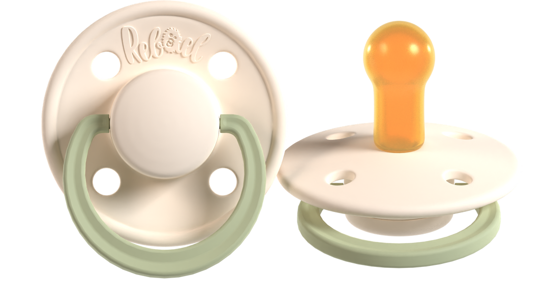 Rebael Fashion | Cloudy Pearly Lion &amp; Frosty Pearly Dolphin Pacifier Set