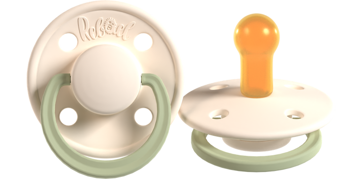 Rebael Fashion | Cloudy Pearly Lion &amp; Frosty Pearly Dolphin Pacifier Set