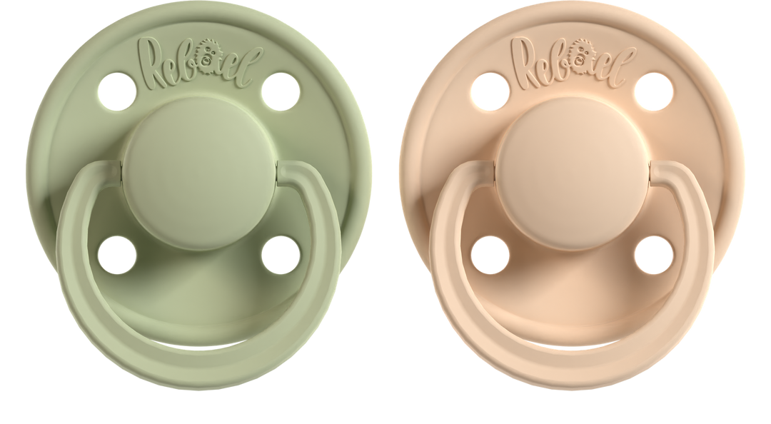 Rebael Mono Sweet Pink / Champagne premium minimal pacifier South Africa