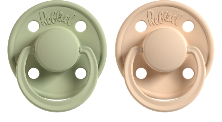 Rebael Mono Sweet Pink / Champagne premium minimal pacifier South Africa
