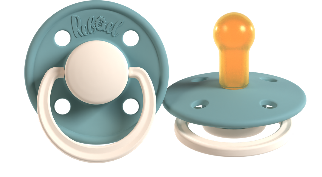 Rebael Fashion Collection | Rainy Pearly Mouse &amp; Frosty Pearly Snake - Pacifier Set