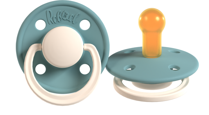 Rebael Fashion Collection | Rainy Pearly Mouse &amp; Frosty Pearly Snake - Pacifier Set