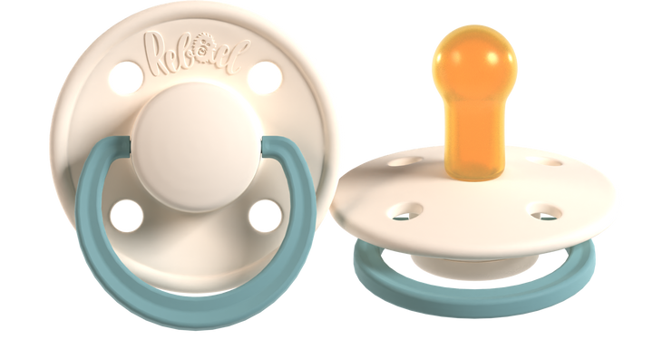 Rebael Fashion Collection | Rainy Pearly Mouse &amp; Frosty Pearly Snake - Pacifier Set