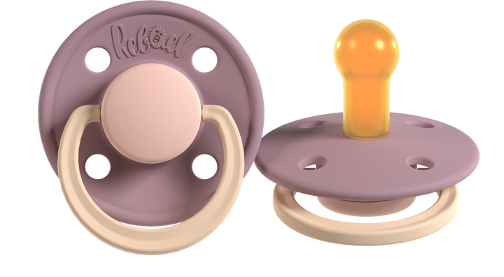 Rebael Fashion Collection | Misty Soft Mouse &amp; Tornado Plum Mouse Pacifier Set
