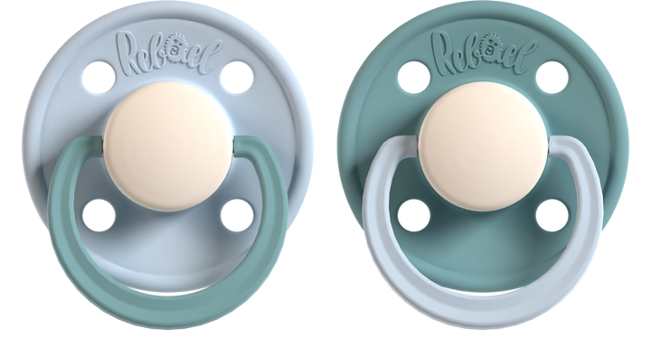 Rebael Fashion Collection | Cold Pearly Snake &amp; Rainy Pearly Elephant Pacifier Set