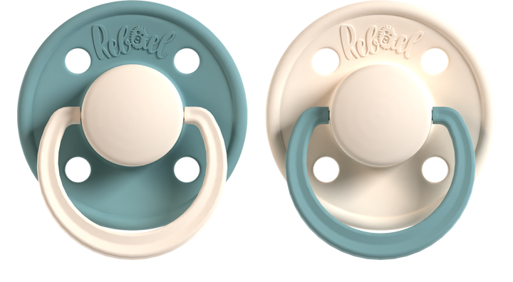 Rebael Fashion Collection | Rainy Pearly Mouse &amp; Frosty Pearly Snake - Pacifier Set