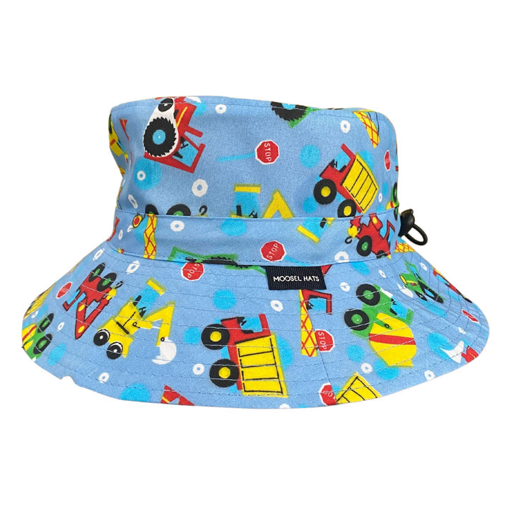 Moosel Bucket Hat Construction Trucks