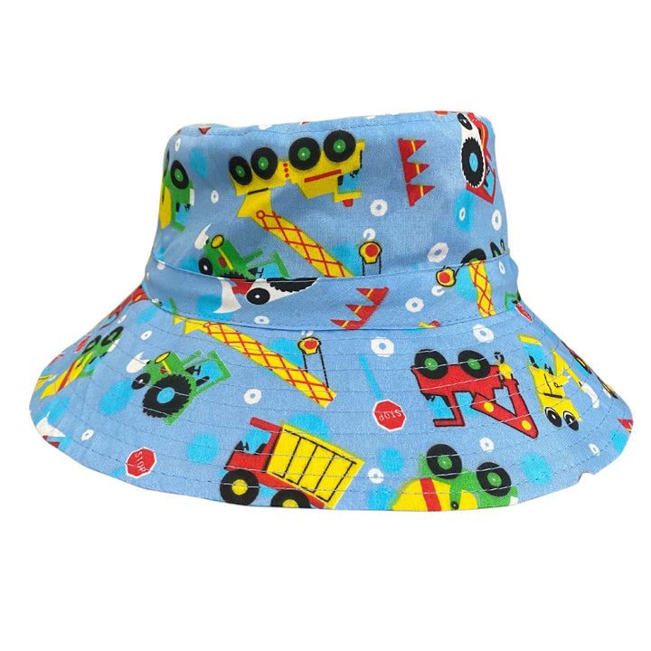 Moosel Bucket Hat Construction Trucks