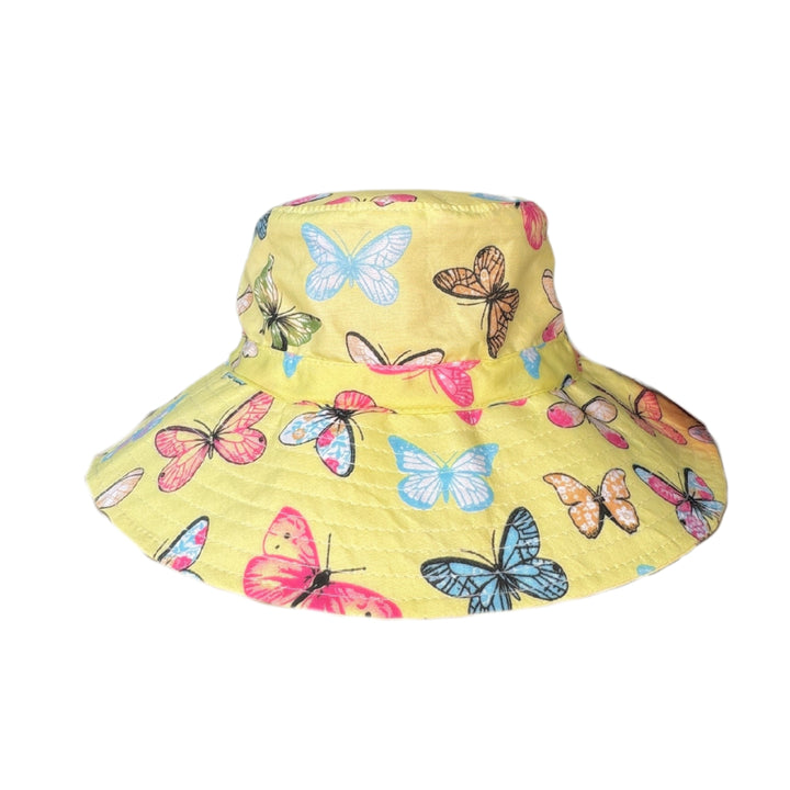 Moosel Bucket Hat Butterflies Yellow